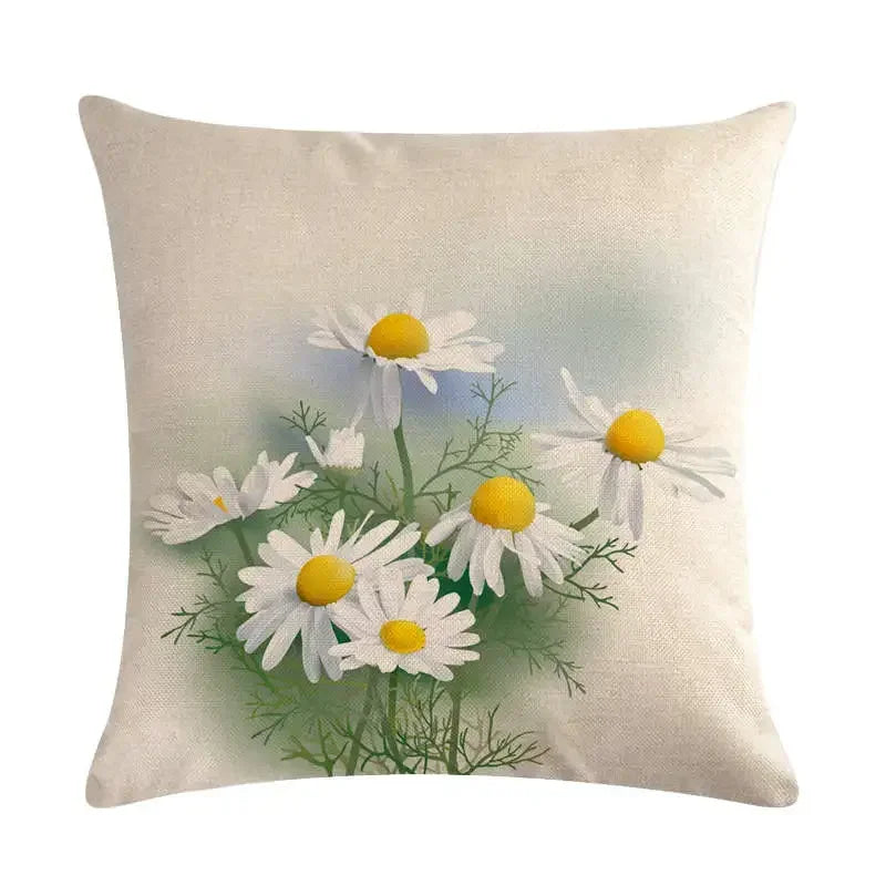 Spring Chrysanthemum Cushion Cover 45x45cm by Axyaa