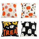 Axyaa Halloween Pumpkin Embroidered Cushion Cover - Home Decor Pillowcase
