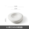 Axyaa Ceramic Insulation Plate for High-End Hotel Restaurant Cold Dish