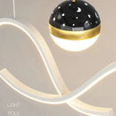 Axyaa Nordic Minimalist Long Strip Chandelier for Home, Restaurant, Bar, Kitchen, Bedroom, Living Room