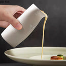 Axyaa Ceramic Gravy Boat Set: Creative Irregular Design for Specialty Tableware