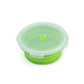 Axyaa Silicone Folding Lunch Box with Sealed Preservation - Outdoor, Microwave Safe
