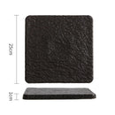 Axyaa Stone Ceramic Steak Serving Plate Set - Restaurant Tableware