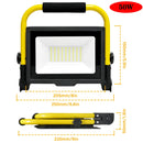 Axyaa Skyworld 30-200W LED Portable Work Light, Adjustable Floodlight 110V 220V