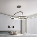 Axyaa Nordic LED Black Chandelier: Modern Pendant for Living Room, Bedroom, Dining, Kitchen