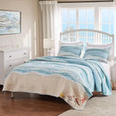 Axyaa Maui Coastal Embroidered Quilt Set, Full/Queen, 3-Piece