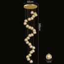 Axyaa Crystal Chandelier Stair Pendant Living Room Lights Interior Lighting