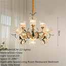 Axyaa Retro Glass Chandelier | Luxury Transparent Pendant Lamp for Home, Hotel, Villa
