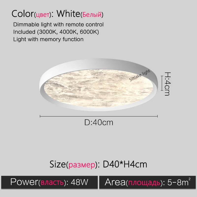 Axyaa Cloud Mist Ceiling Lamp | Modern Minimalist Ultra-thin Design