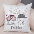 Axyaa Nordic Animal Pattern Cushion Set for Home Decor 45*45cm