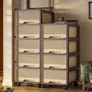 Axyaa Large Capacity Assemblable Storage Cart and Closet Organizer
