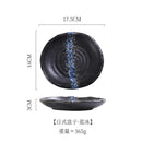 Axyaa Ceramic Sushi Snack Plates Set | Creative Restaurant Tableware and Small Dishes