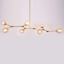 Axyaa Luxe Gold Glass Ball Pendant Lights for Stylish Home Dining Decor