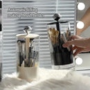 Axyaa Makeup Brush Holder with Automatic Lift and Dustproof Lid