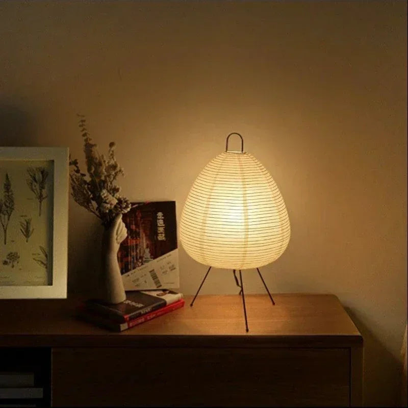 Nordic Retro Handmade Xuan Paper Floor Lamp LED Light for Axyaa Brand