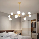 Axyaa Gold Black Ceiling Chandelier for Living Room Bedroom Luminaria