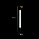 Axyaa Gold Tube Floor Lamp - Modern Minimalist Nordic LED Light