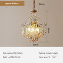 Axyaa Crystal E14 LED Pendant Lights: Romantic, Luxury, Art Decor Suspended Lamp