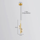 Axyaa Nordic Spiral LED Pendant Lights Modern Acrylic Home Decoration