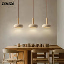 Axyaa Natural Stone Chandelier: Nordic LED Pendant Light for Dining Room, Kitchen, and Bedroom