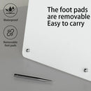 Axyaa Desktop Magnetic Board with Stand and Clamp - Metal Display for Magnets