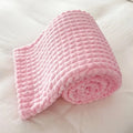 Axyaa Rabbit Plush Flannel Blanket Cover - Cozy Nap Blanket, Machine Washable