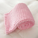 Axyaa Rabbit Plush Flannel Blanket Cover - Cozy Nap Blanket, Machine Washable