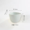 Axyaa Love Heart Ceramic Plate Breakfast Bowl Set Kitchenware