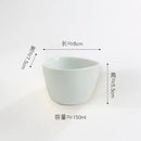 Axyaa Love Heart Ceramic Plate Breakfast Bowl Set Kitchenware