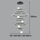 Axyaa Crystal Stair Chandelier Light - Ceiling Lamp LED Chandeliers for Living Room