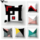 Axyaa Geometry Cushion Cover Polyester Pillowcase 45x45cm Home Decor Sofa Pillow Cover