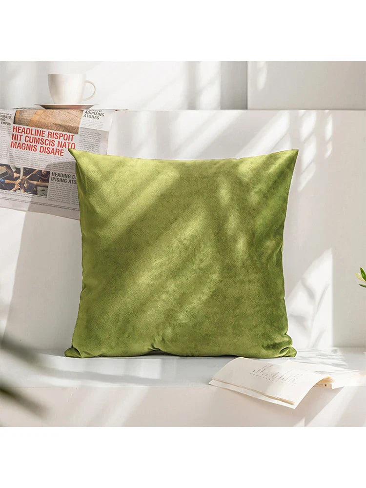 Velvet Pillow Cover by Axyaa - Nordic Style Home Decor, Super Soft & Customizable