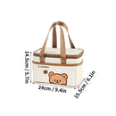 Axyaa Insulated Lunch Box Bag | Cute Portable Thermal Cooler | Large Capacity Waterproof Picnic Bag