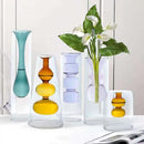 Axya Stained Glass Double Glass Vase Hydroponic Flower Device Home Decor