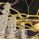 Axyaa Luxe Nano Electroplating Crystal Tassel Chandelier LED Lamp