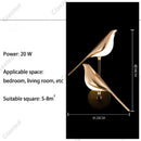 Axyaa Magpie Wall Lamp: LED 360° Rotating, Bedroom & Living Room Lighting Decoration
