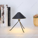 Axyaa Tripod Cone Lamp LED Night Light - Touch Sensor, Tricolored, Rechargeable