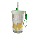 Axyaa Summer Lemon Cold Brew Plastic Straw Cup: Cute Large Capacity Drinking Water Cup