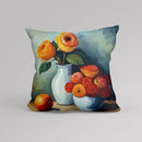 Axyaa Flower Pot Pattern Pillow Cover for Luxury Home Decor