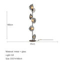 Axyaa Lava Glass Sofa Floor Lamp for Elegant Living Room Décor