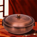 Axya Pure Copper Double Pot for Retro Boiled Mutton Soup and Hot Pot