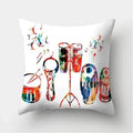 Axyaa Musical Note Cushion Cover for Home Decor - 40/45/50cm Pillowcase for Living Room