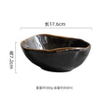 Axyaa Flame-Killed Ceramic Soup Pasta Salad Serving Bowls Set