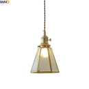 Axyaa Glass Copper Pendant Lamp for Modern Home Decor and Lighting
