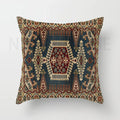 Axyaa Red Moroccan Short Plush Ethnic Style Cushion Cover for Home Decoration