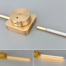 Axya Modern Black Gold LED Wall Lamp for Indoor Decorative Lighting