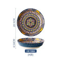 Axyaa Bohemian Retro Ceramic Tableware Set for Serving and Dining
