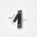 Axyaa LED Wall Lamp with Adjustable Angle and USB Charging Port