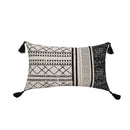 Axyaa Geometric Cotton Cushion Cover with Tassels - 30X50/45X45cm