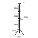 Axyaa Tree Branch Coat Rack Steel Tube Clothes Organizer